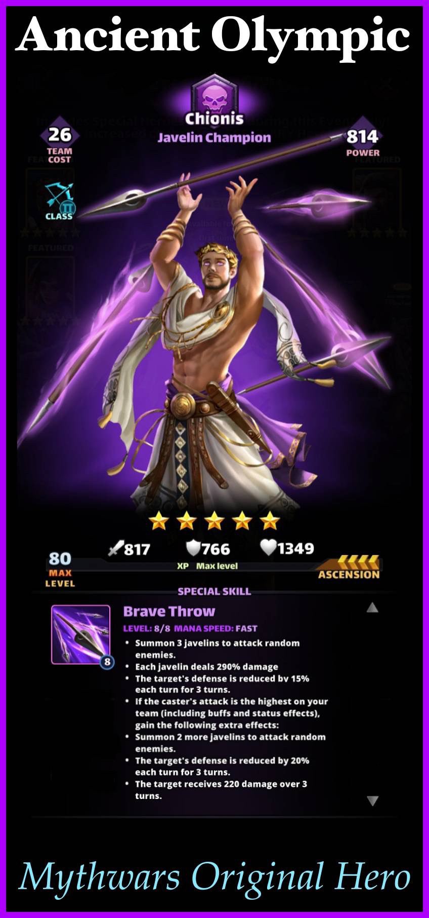 Chionis – Javelin Champion