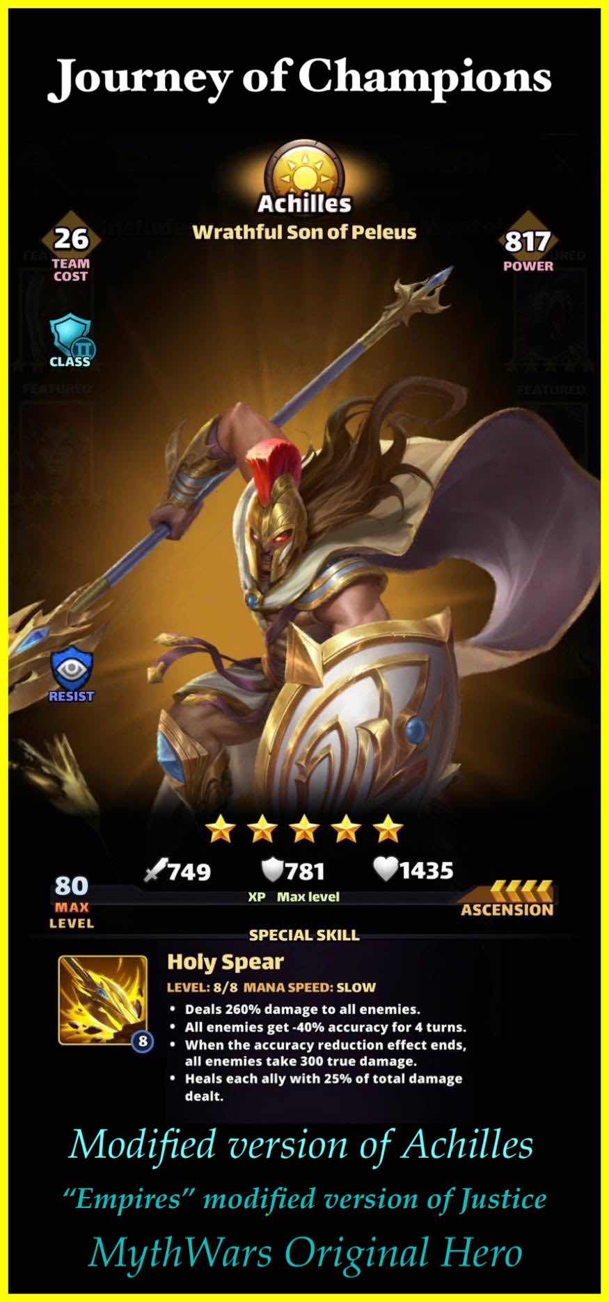 Strengthen Achilles